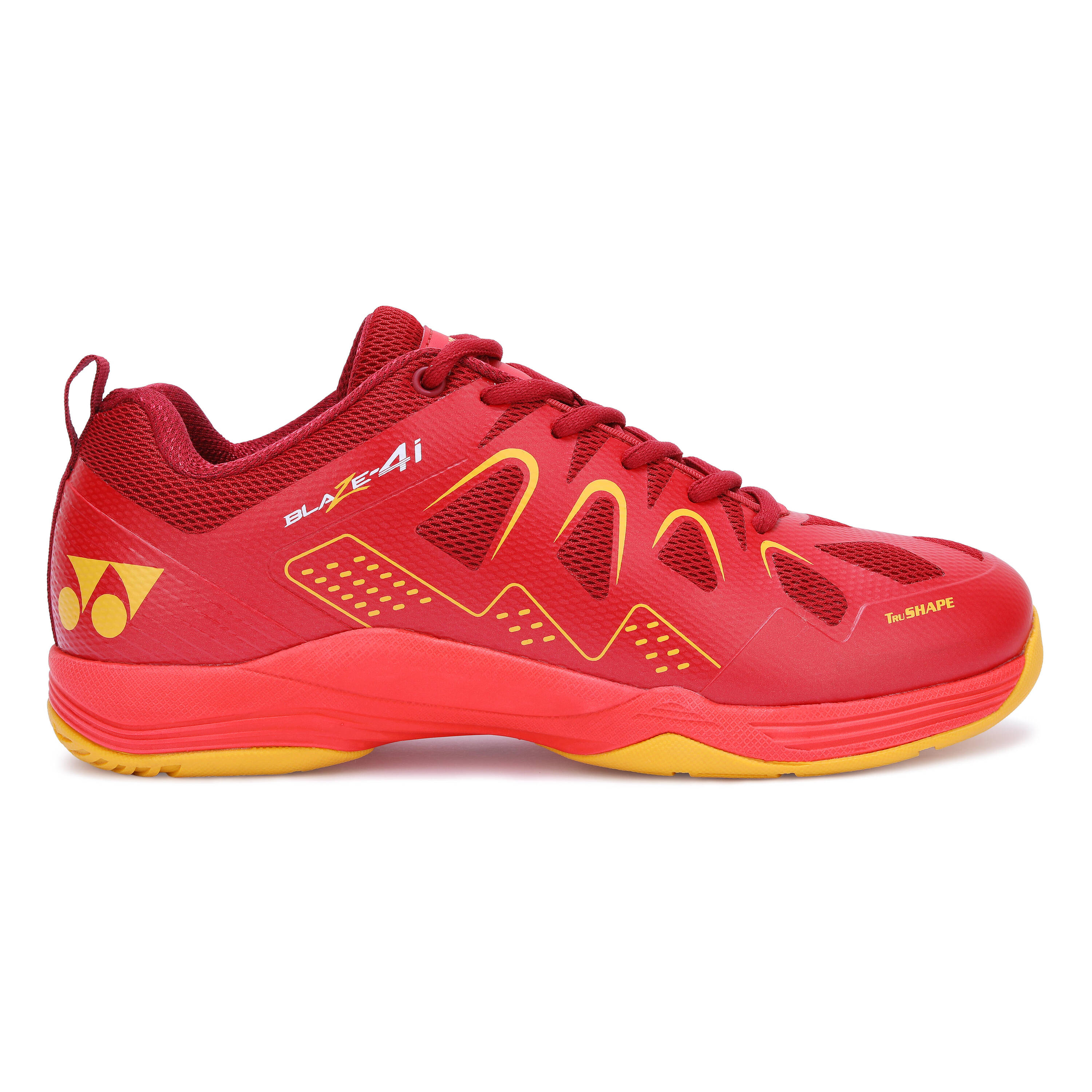 YONEX Badminton Shoes Blaze 4i | Red Yellow -  2