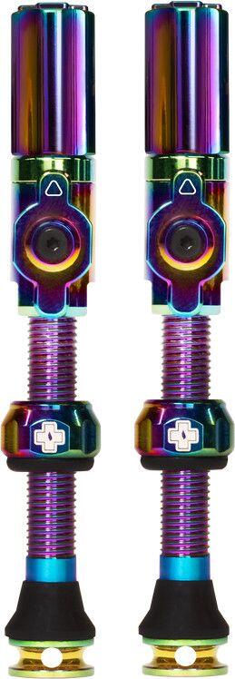 Tubeless Valves Big Bore Hybrid 60mm Iridescent 3/3