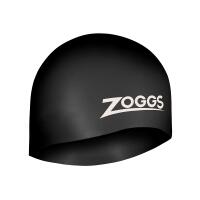 ZOGGS Easy-Fit 100% Silicone Swim Cap, Black