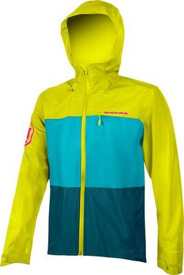 Endura singletrack ii long sleeve jas geel/blauw