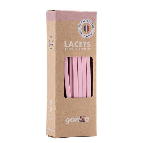 Lacets Elastiques Fins pour Baskets Sneakers Silicone Sans nœud - rose