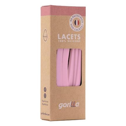 Lacets élastiques larges pour baskets sneakers silicone - noir