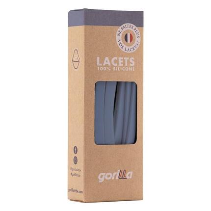 Lacets élastiques larges pour baskets sneakers silicone - noir