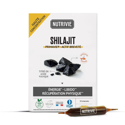 Shilajit Ampoules Énergie et Performance Sportive – Vitalité et Récupération