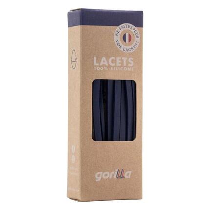 Lacets Elastiques Fins pour Baskets Sneakers Silicone Sans nœud - noir pailleté