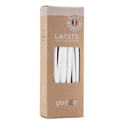 Lacets élastiques fins pour baskets sneakers silicone - orange