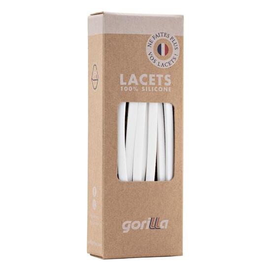 Dünne elastische Schnürsenkel für Sneakers aus Silikon ohne Knoten - grau