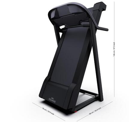 Twwedehands Opvouwbare loopband 13 km/u T520B met garantie van Decathlon