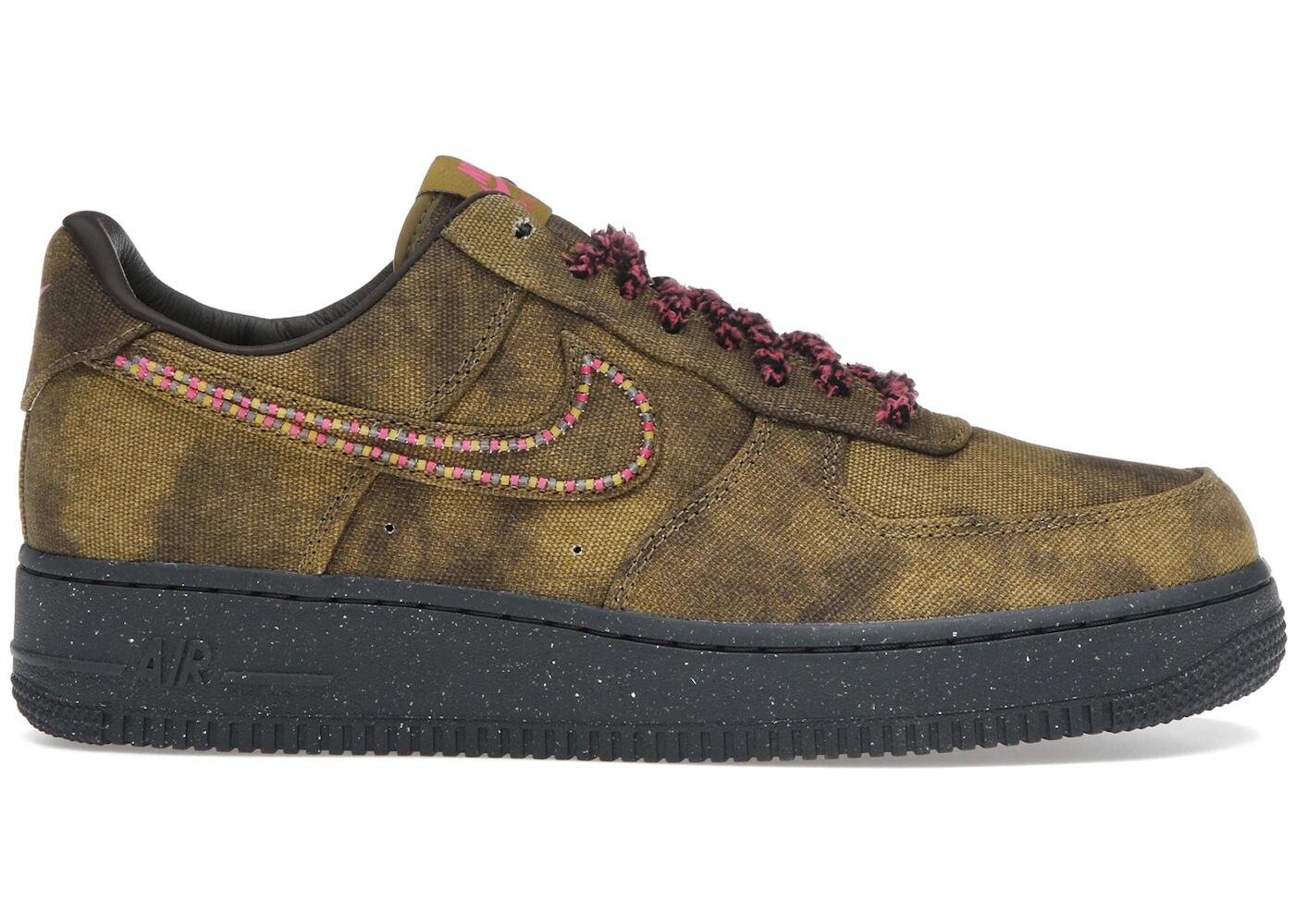 Nike Air Force 1 Low 07 QS Bouclé Desert Moss Fierce Pink 2/2