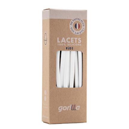 Lacets élastiques enfant pas besoin d’attacher baskets silicone - jaune fluo