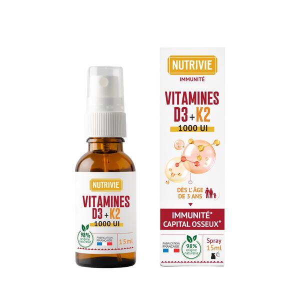 Spray Vitamine D3 K2 Immunité Performance Sportive Format Pratique 1/5