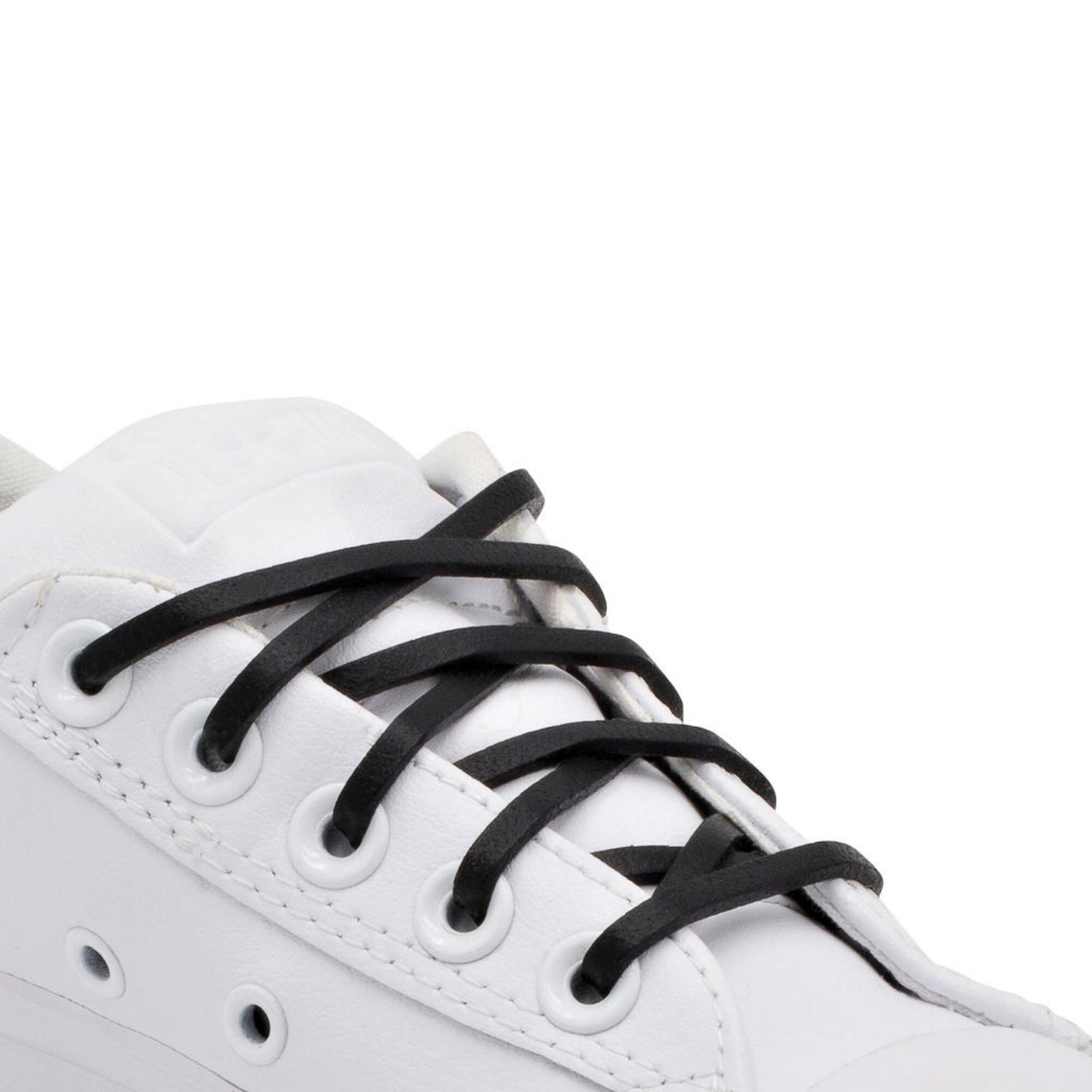 Elastische Veters voor Kinderen Geen Strikken Nodig Sneakers Siliconen - zwart 2/6