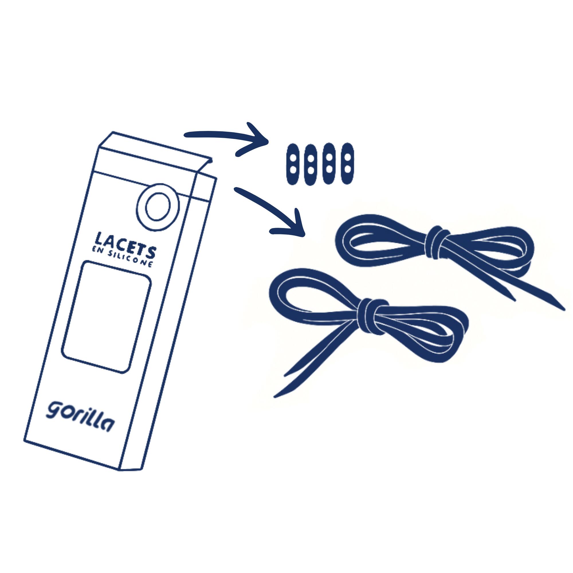 Elastische Veters voor Kinderen Geen Strikken Nodig Sneakers Siliconen - zwart 5/6