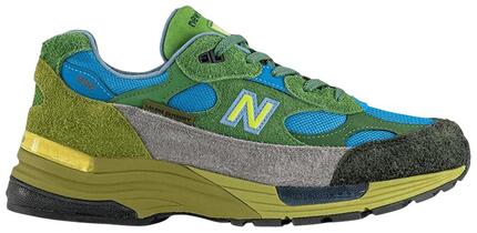 New Balance x Salehe Bembury 992 Made in USA - Vert / Bleu