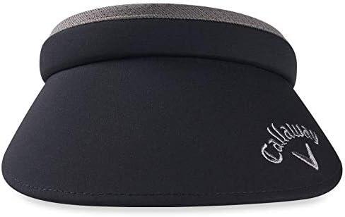 Callaway Women's Clip Visor, Visera de Golf para Mujer, Negro/Gris 2/3