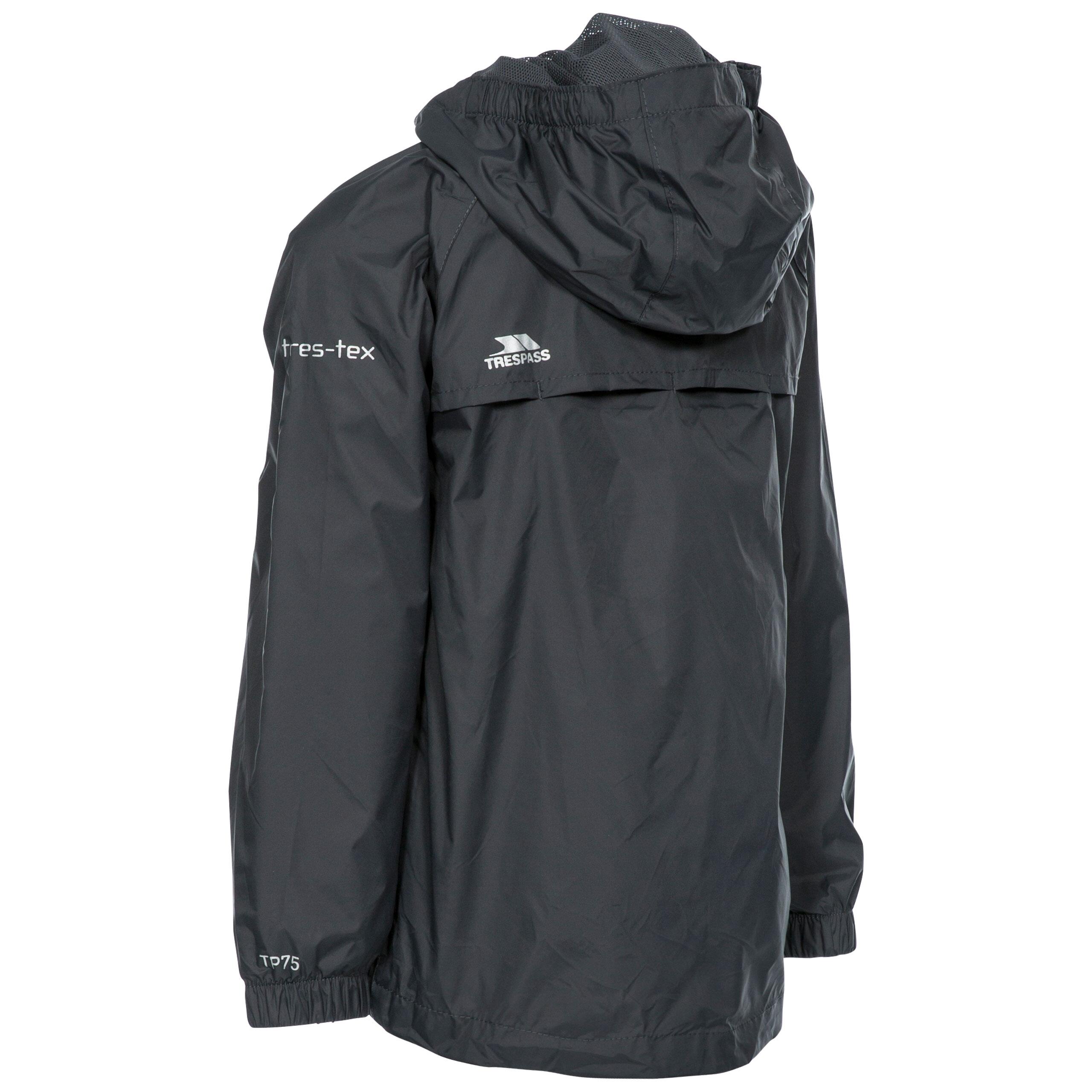 Unisex Kids Full Body Length Front Zip Packaway Jacket - Qikpac 2/3