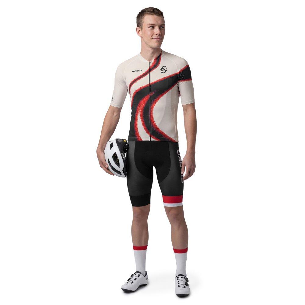 Herren Radsport kurzärmeliges real sporting de gijón x siroko radtrikot für S 3/7