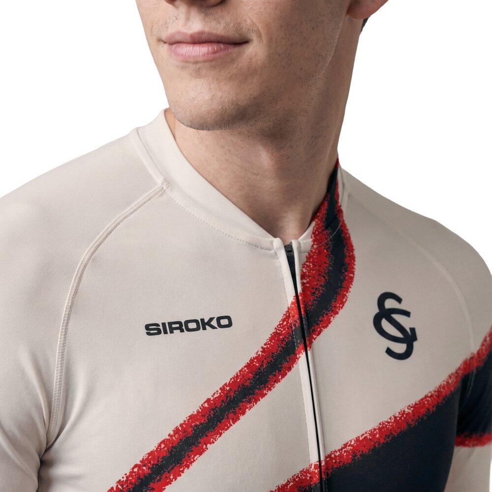 Herren Radsport kurzärmeliges real sporting de gijón x siroko radtrikot für S 4/7
