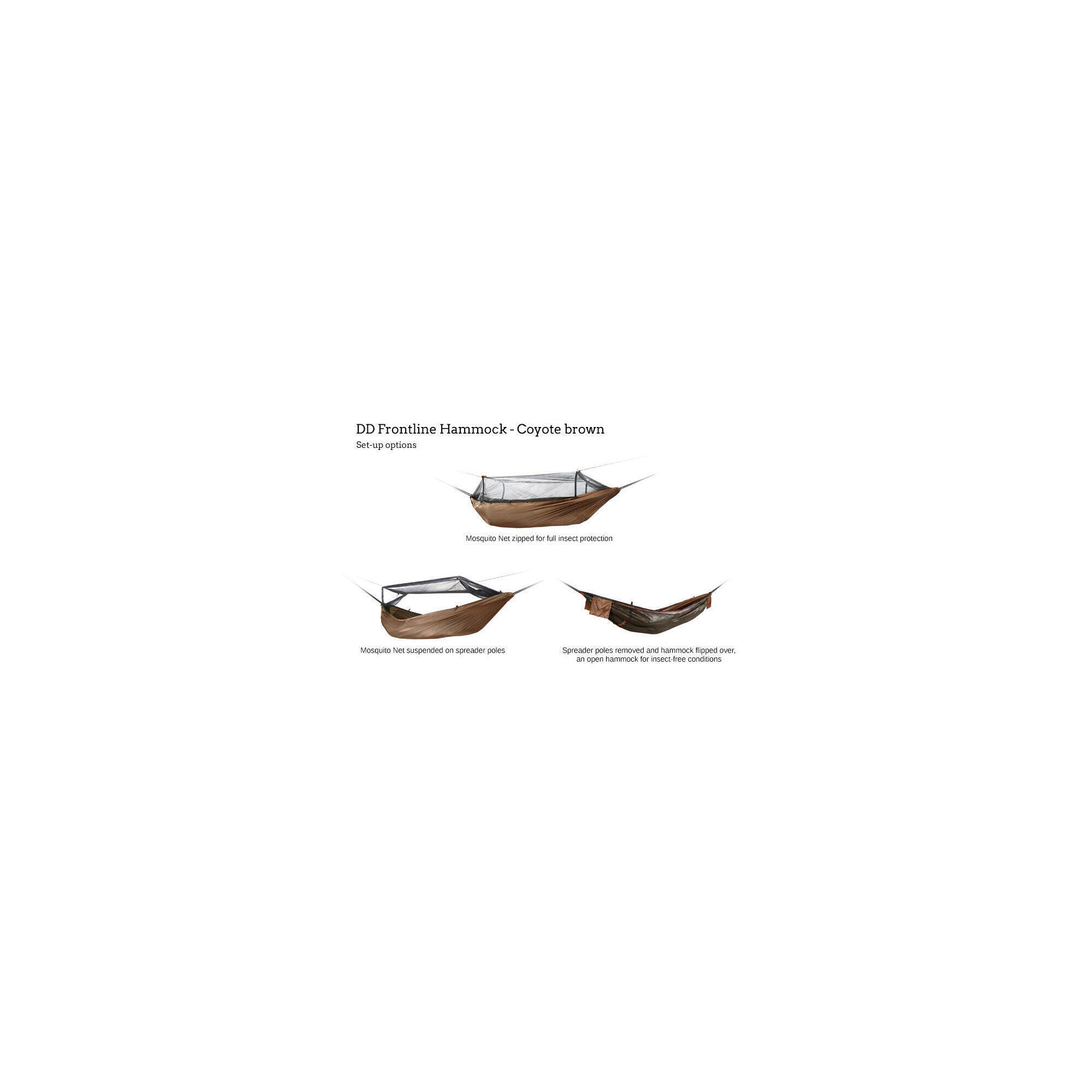 Hamac Frontline Coyote Brown DD Hammocks 2.7m x 1.4m