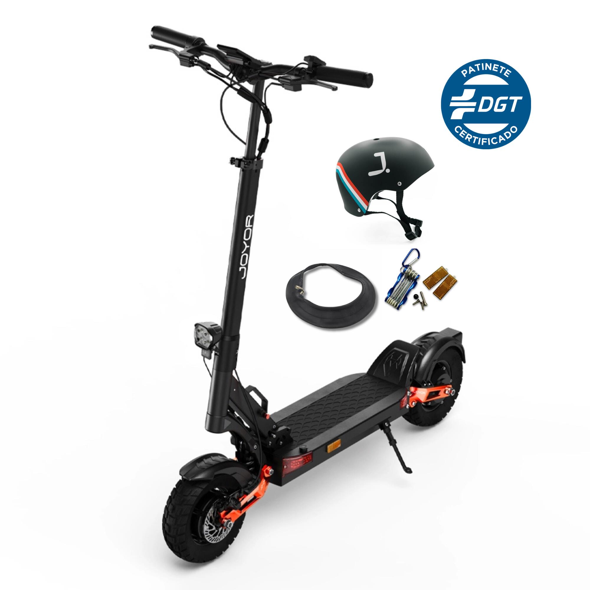 Trotinete Elétrica para Adultos Joyor T-PRO DGT + Capacete