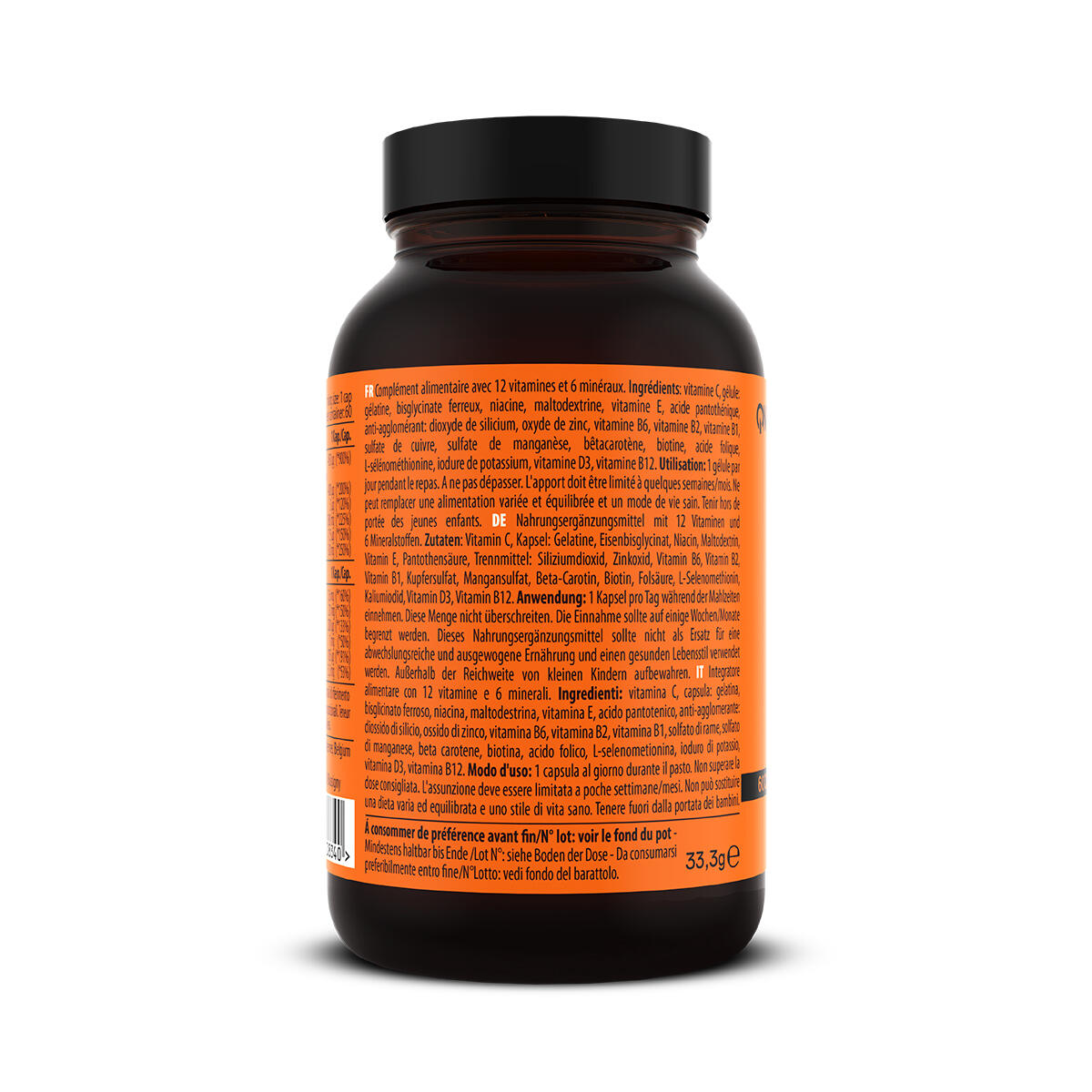 Vitamines Daily Vitamins 60 gélules 30g pour hommes et femmes 3/3