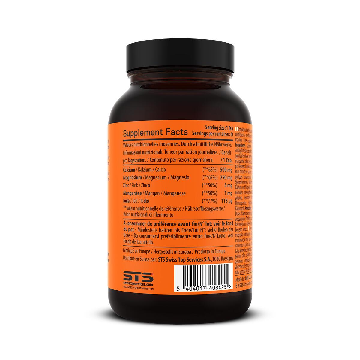 Calcium Magnésium Zinc complément 60 comprimés - soutien musculaire 2/3