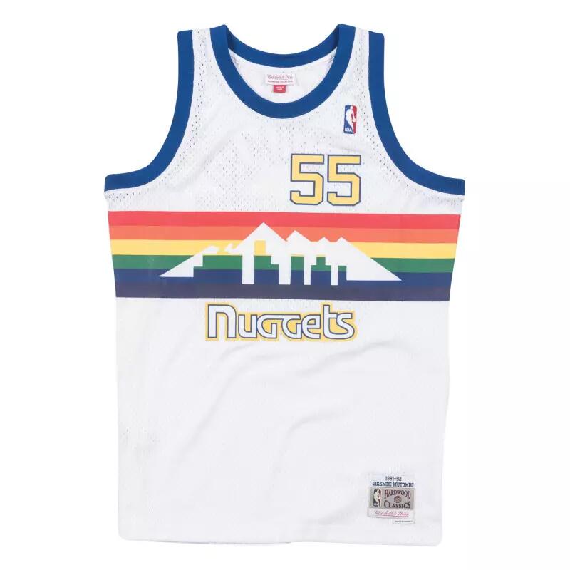 Maillot NBA Dikembe Mutombo Denver Nuggets 1991-92 Mitchell & ness Hardwood Clas 1/3