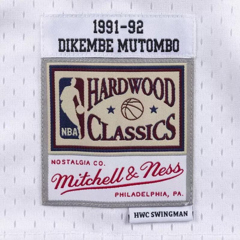 Maillot NBA Dikembe Mutombo Denver Nuggets 1991-92 Mitchell & ness Hardwood Clas 3/3