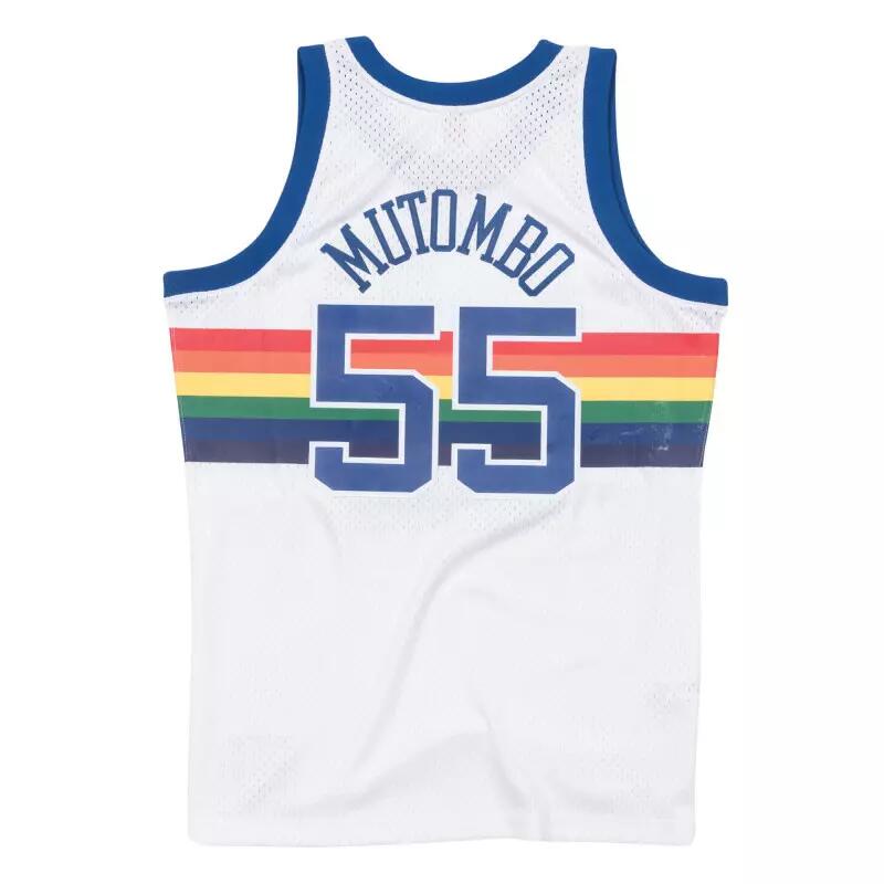 Maillot NBA Dikembe Mutombo Denver Nuggets 1991-92 Mitchell & ness Hardwood Clas 2/3