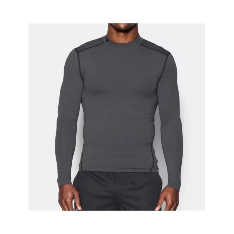 Maillot de compression manches longues Under Armour Coldgear Mock Gris pour homm 2/3