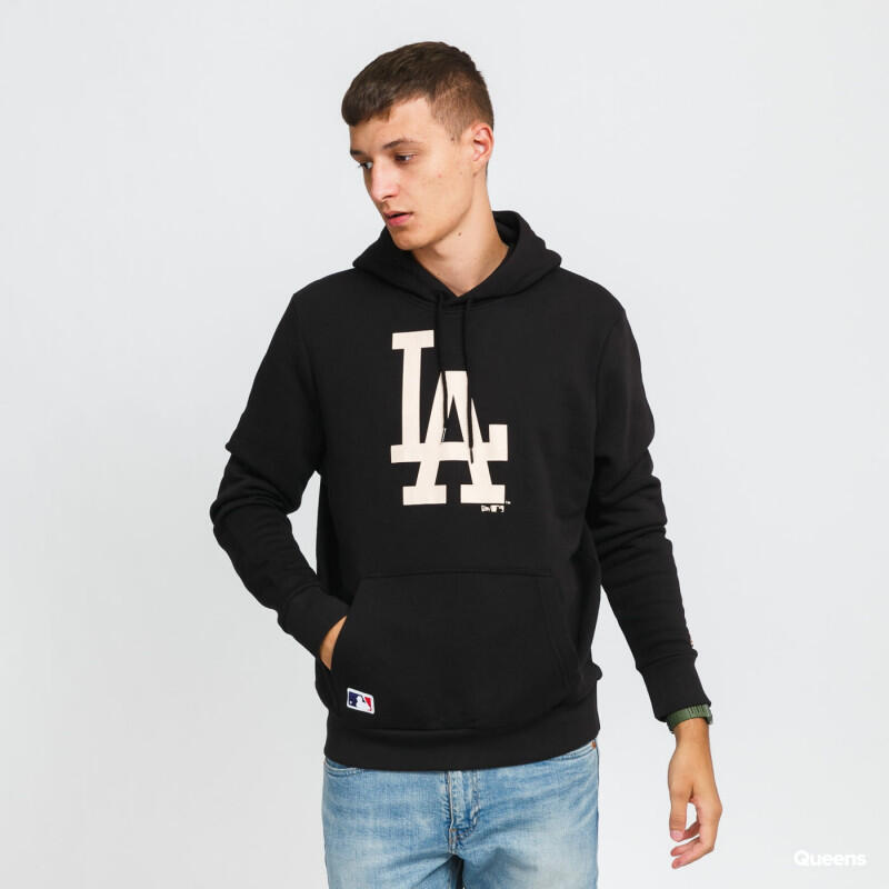 Sweat à capuche MLB Los Angeles Dodgers New Era Seasonal Team Noir et crème pour 1/5