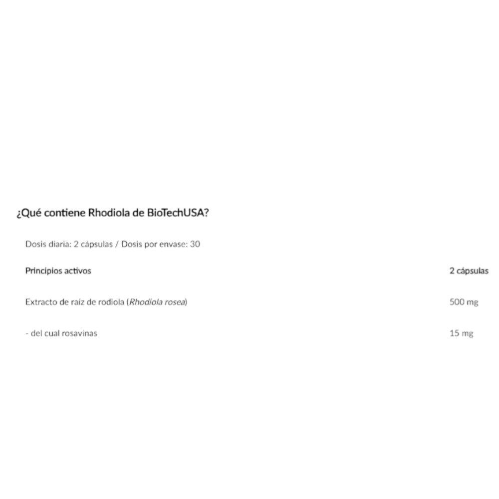 Rhodiola - 60 Capsule Biotech USA 2/4