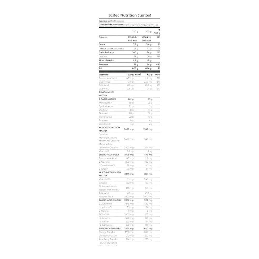 Jumbo - 3520g Aardbei Scitec Nutrition 2/4