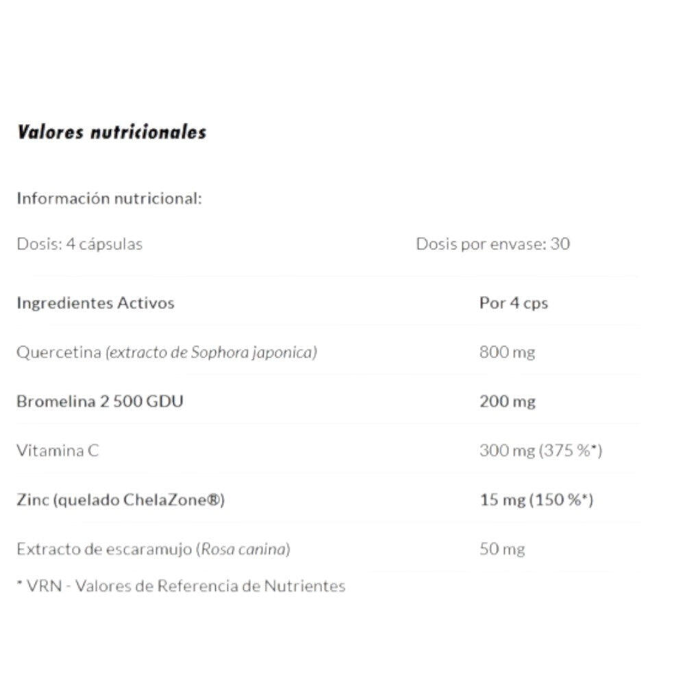 Quercetina con Bromelina Plus - 120 Cápsulas Amix Nutrition 2/4