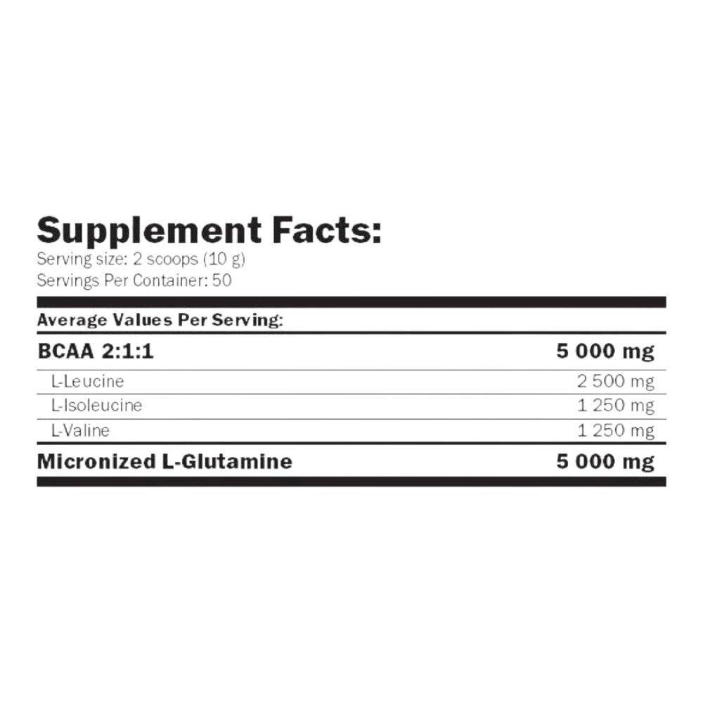 Glutamine + BCAA - 500g Orange de Amix Nutrition 2/5