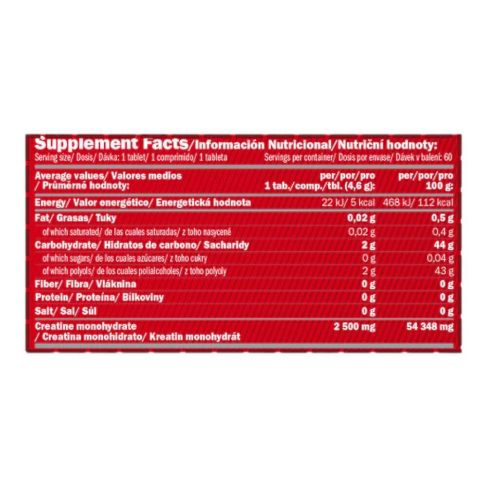 Creatina Masticable 2500mg - 60 Tabletas Mixtos Amix Nutrition 2/4