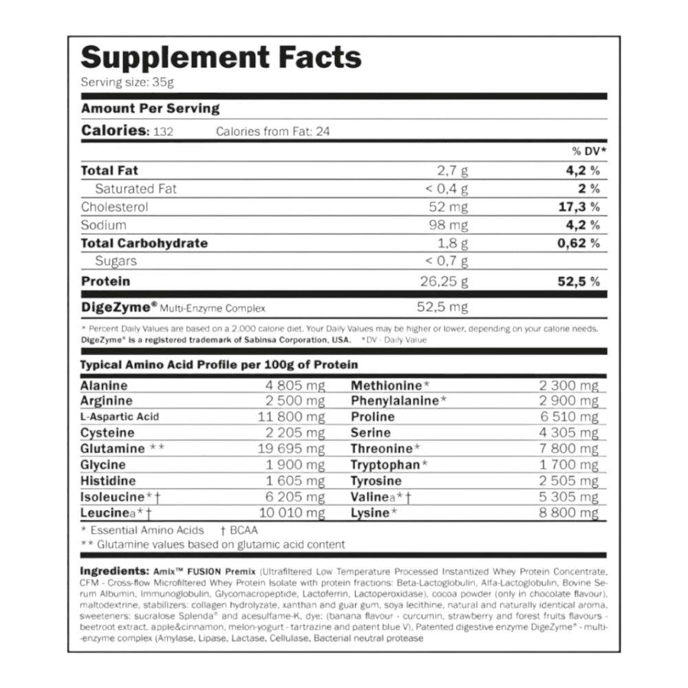 Whey Pro Fusion Protein - 1Kg Pistacho Amix Nutrition 2/4