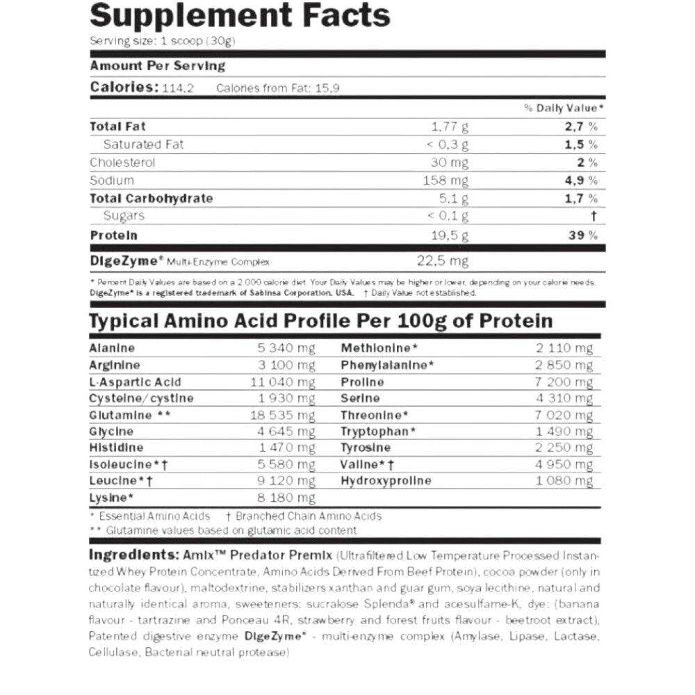 Amix Predator Protein 2 Kg Proteínas L-Glutamina 2/4