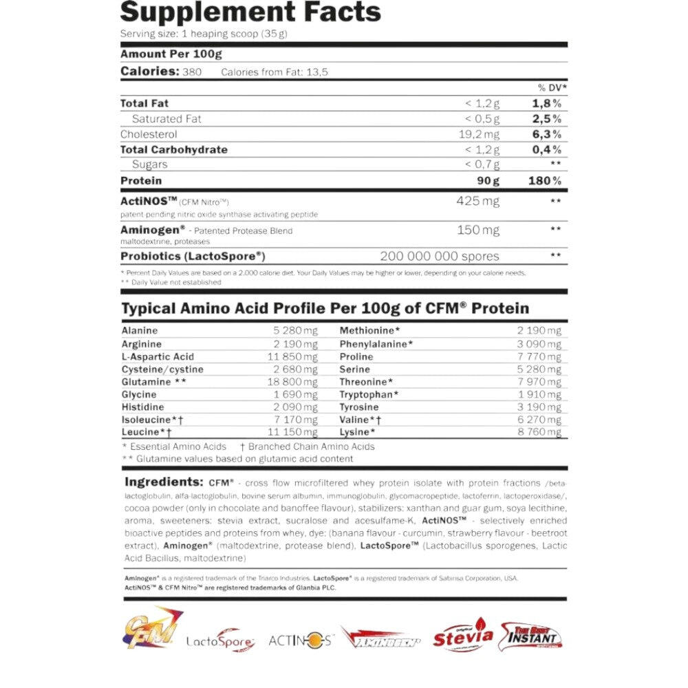 Pure CFM Whey Nitro Protein Isolate 1 Kg Chocolate 2/4