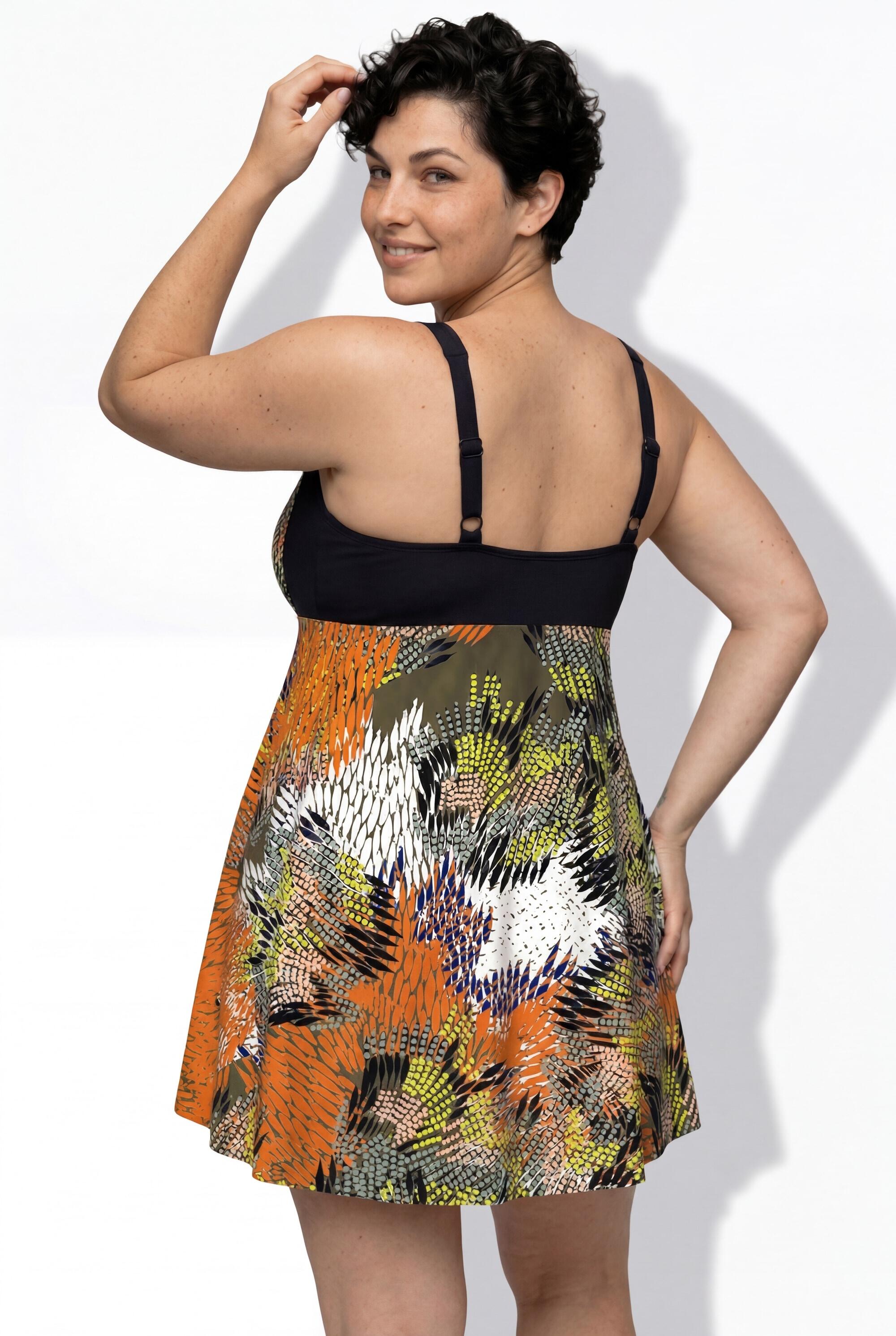 Femme Robe de bain à bonnets souples motif jungle matière recyclée 2/7