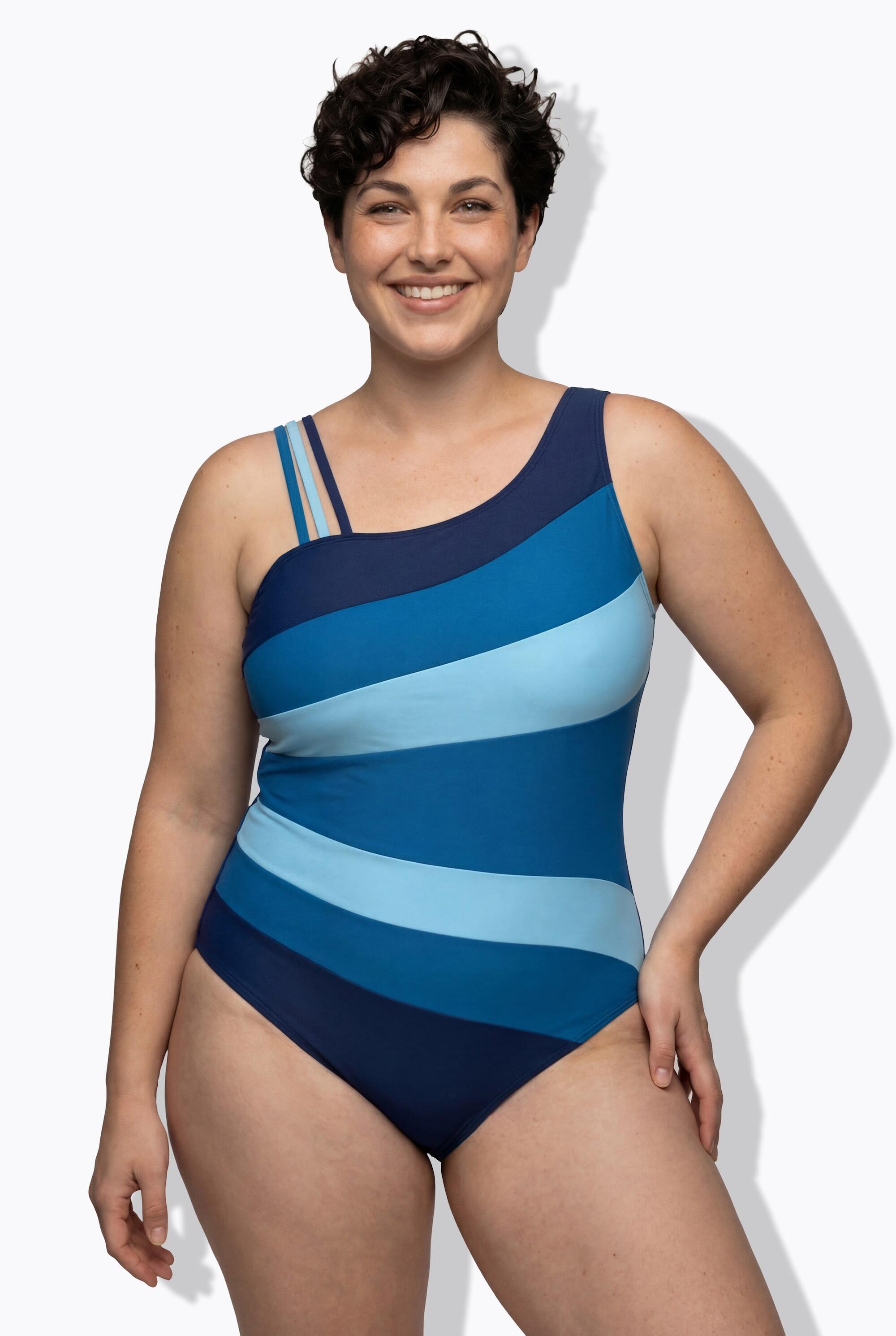 Femme Maillot de bain «&nbsp;colour block&nbsp;» matière recyclée 1/7