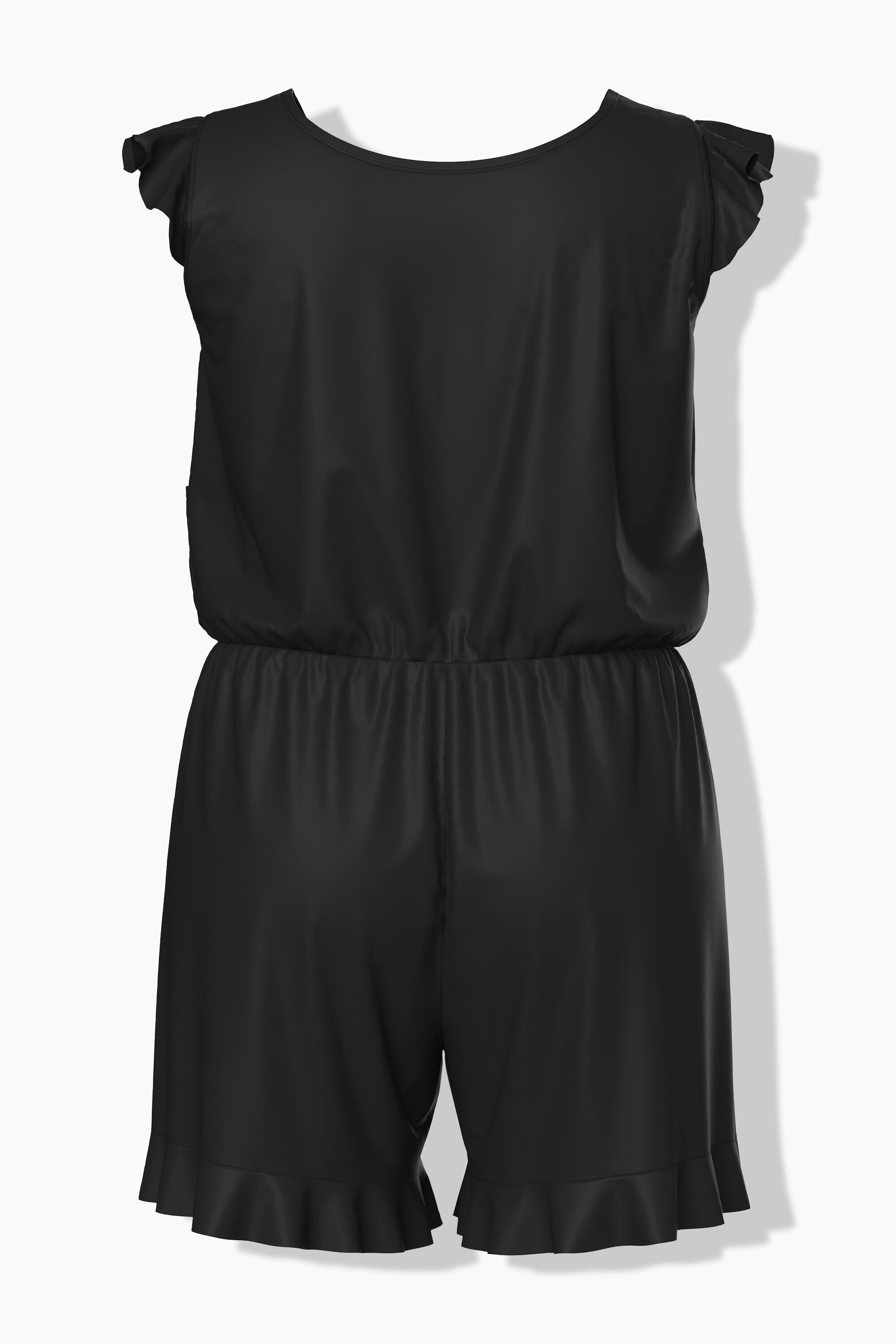 Femme Robe de bain avec short bonnets souples et volants sur les manches 7/7