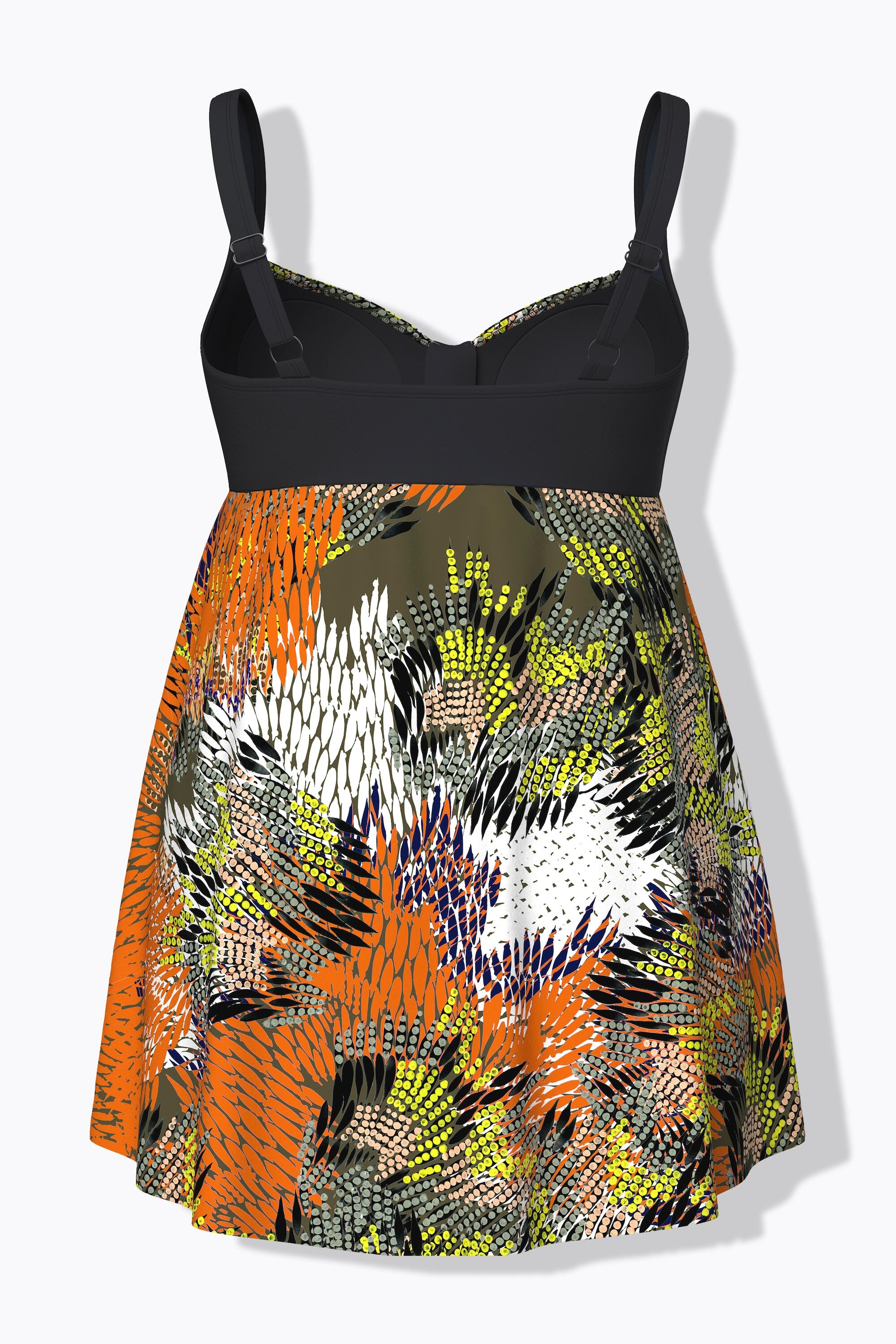 Femme Robe de bain à bonnets souples motif jungle matière recyclée 7/7