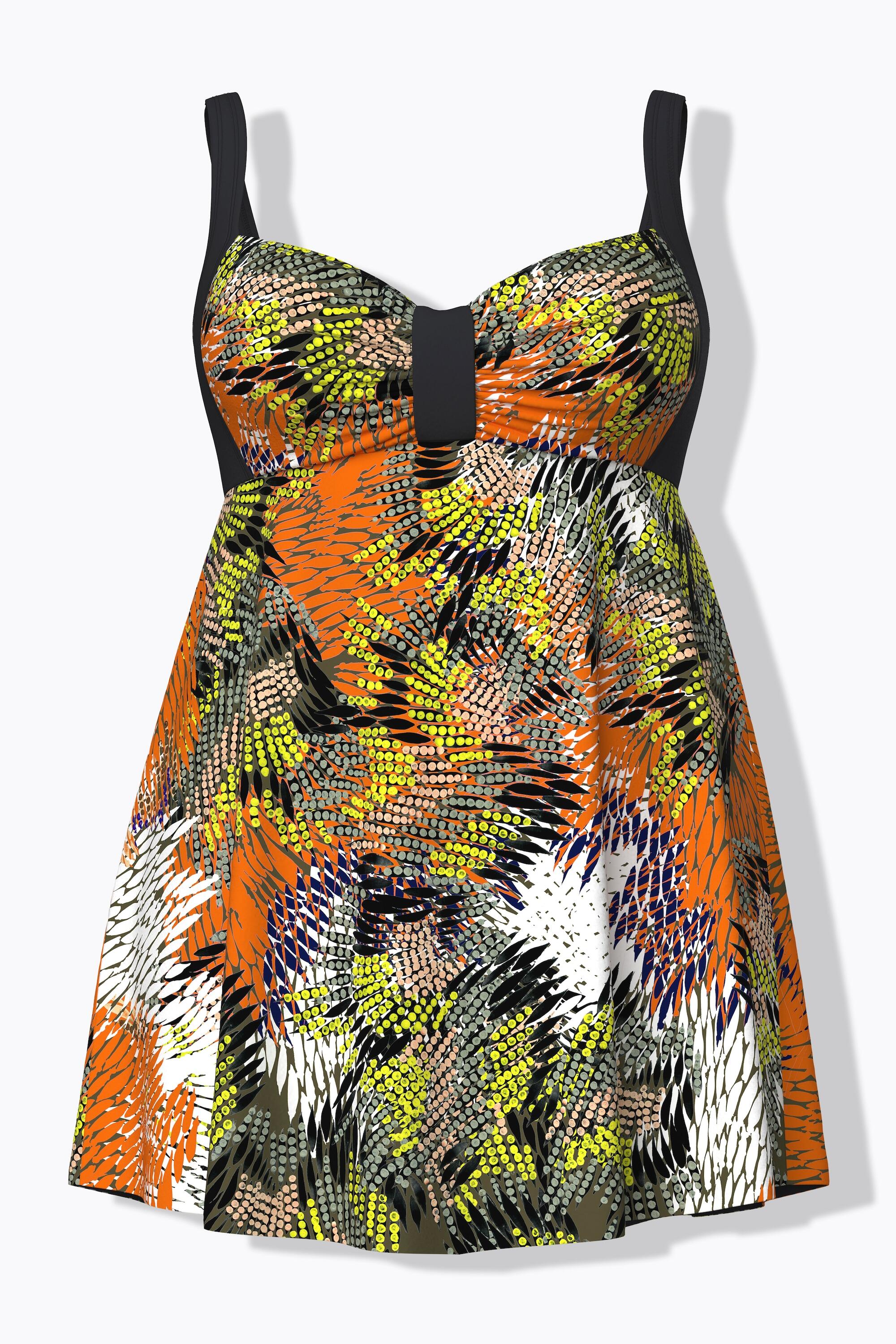 Femme Robe de bain à bonnets souples motif jungle matière recyclée 6/7