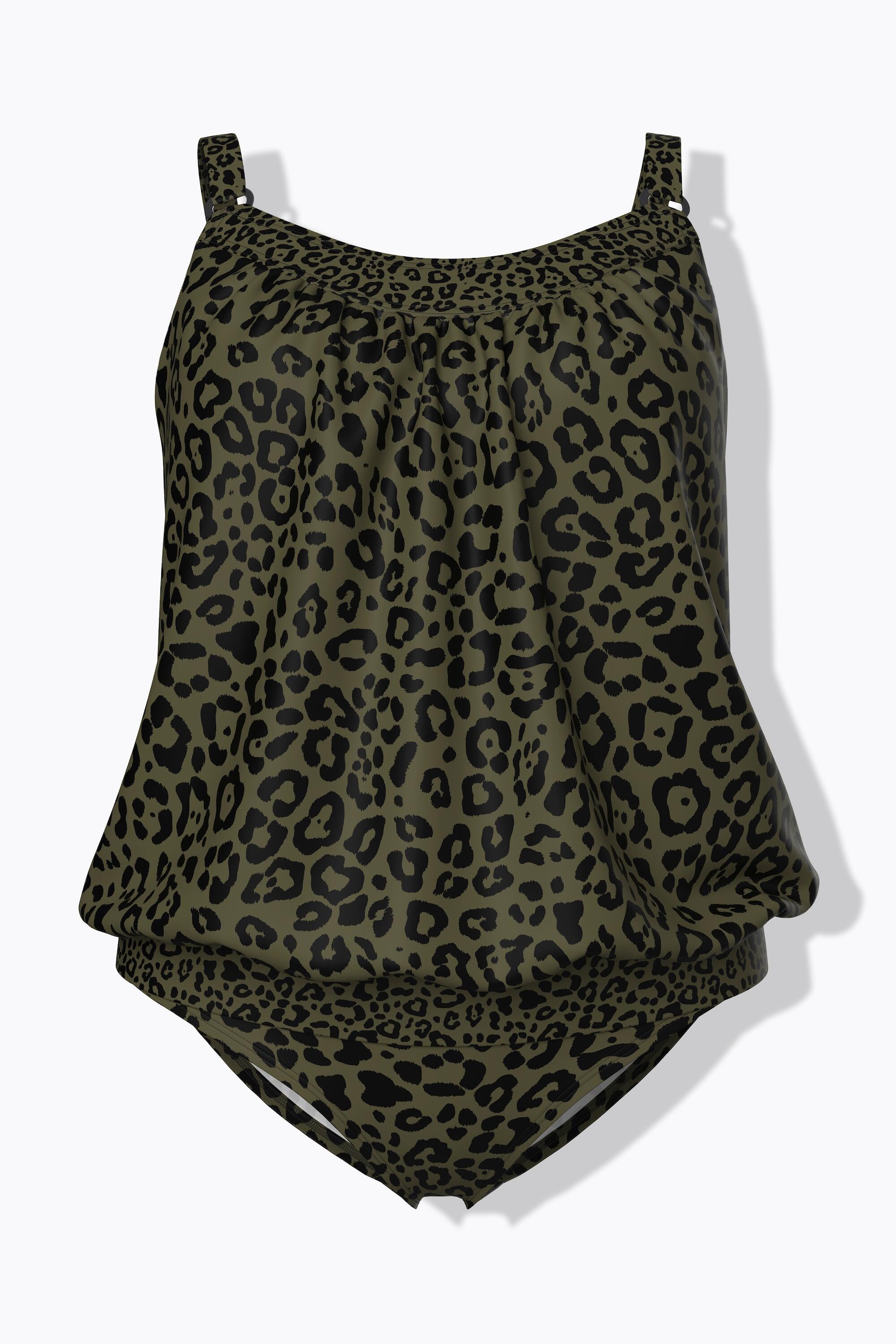 Femme Tankini avec bonnets souples motif léopard 7/7