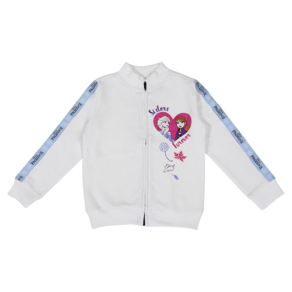 Survêtement blanc zippé Disney La Reine des Neiges 3 ans 2/2