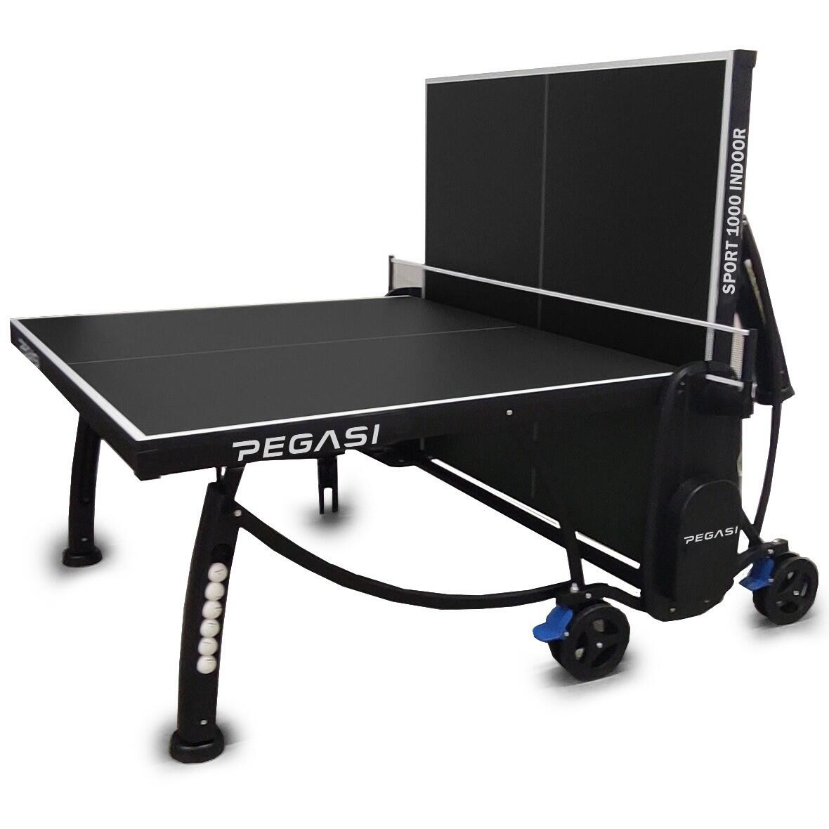 Table de tennis de table pegasi 1000 noire intérieure 2/6