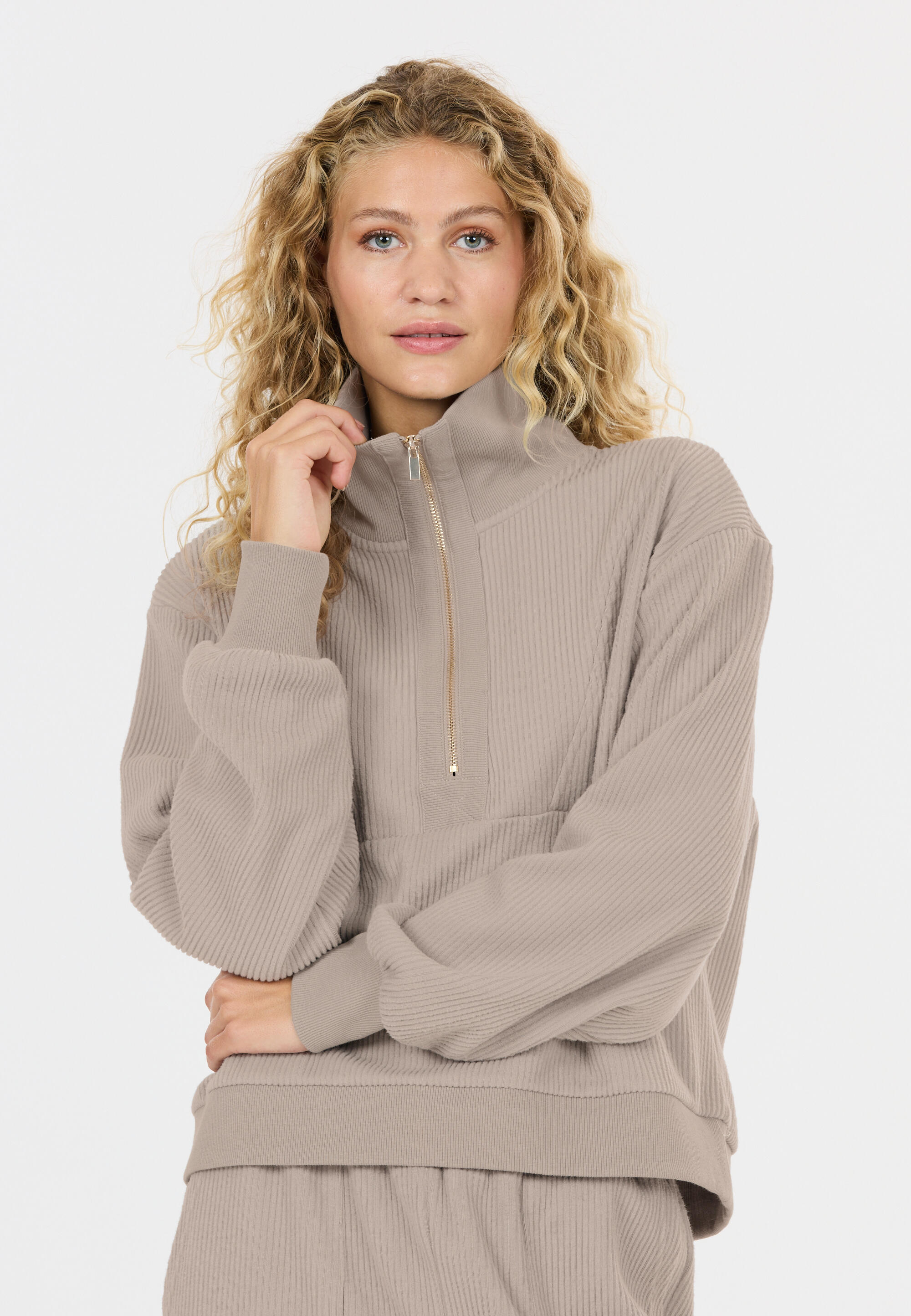 Pull 1/2 zip femme Athlecia Reiley 4/5
