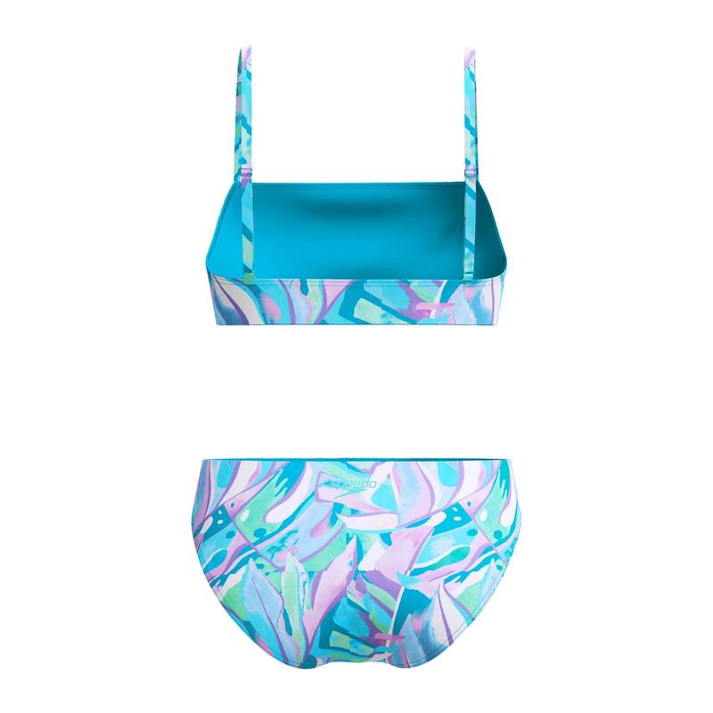 Costum inot femei doua piese Speedo ALV, albastru/verde