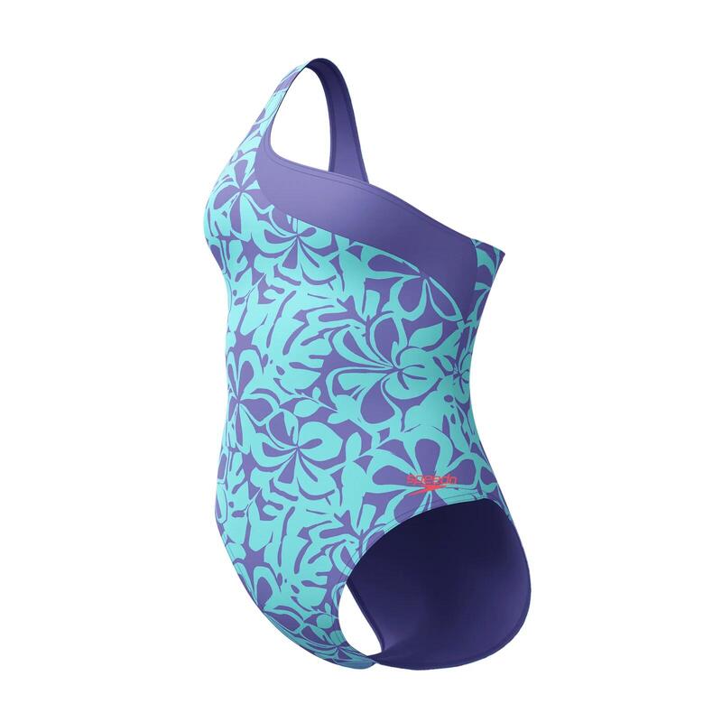 Costum inot femei Speedo ALV asimetric, albastru